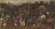 Pieter Bruegel El vino de la fiesta de San Martin oil on canvas